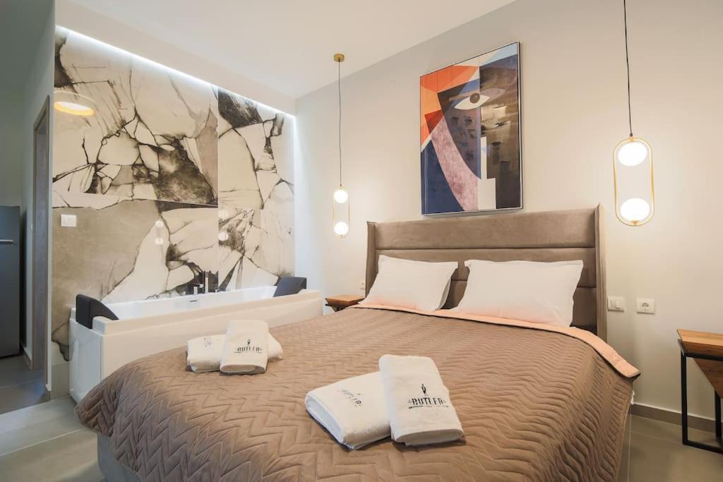 *Oasis* Best View Jacuzzi New Central Apartment Volos Luaran gambar